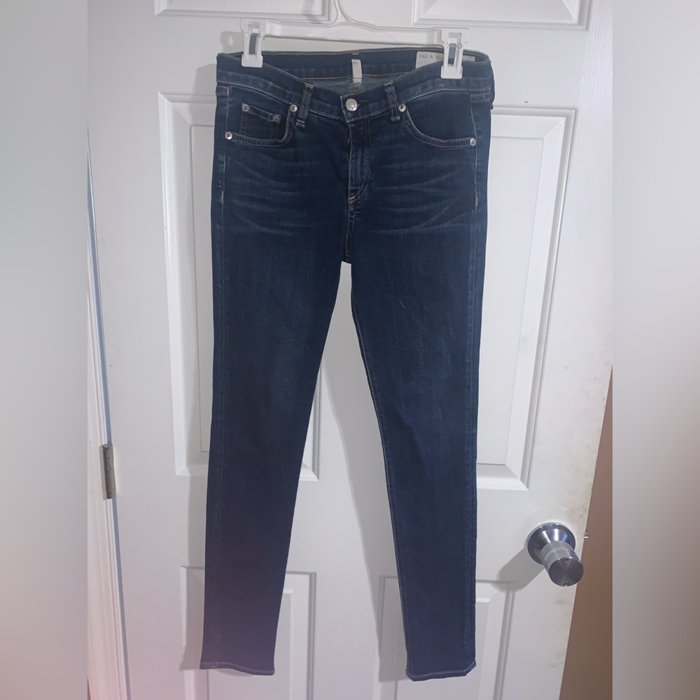 rag & bone Dark Blue Skinny Jeans